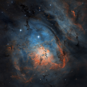 Lagoon Nebula (M8), composite image created with JK15 telescope. Credit: Wolfgang Promper
