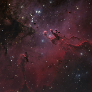 Eagle Nebula (M16), composite image created with JK15 telescope. Credit: Wolfgang Promper