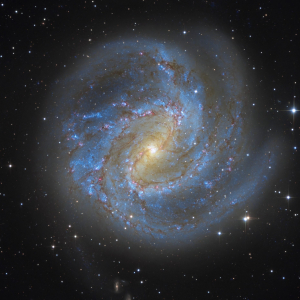 Southern Pinwheel Galaxy (M83), composite image created with JK15 telescope. Credit: Wolfgang Promper