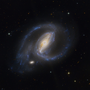 NGC 1097, composite image created with JK15 telescope. Credit: Wolfgang Promper