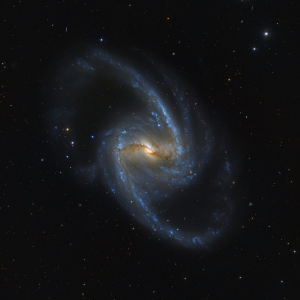NGC 1365, composite image created with JK15 telescope. Credit: Wolfgang Promper