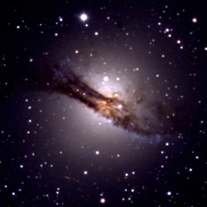 Centaurus A (NGC 5128), false color RGB image (R, V, B), created with VYSOS 6 telescope. Credit: Universitätssternwarte Bochum