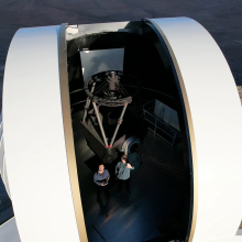 Drone view at JK15 telescope at OCM, 2023